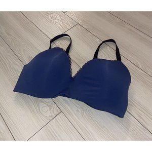 Maidenform DM7681 Pure Comfort T Shirt Wireless Bra Lined Womens XL XLarge Blue